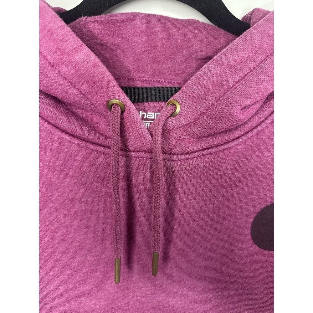 Carhartt Women's Clarksburg Hoodie Berry Pink Heather Medium Workwear Streetwear - Picture 3 of 16